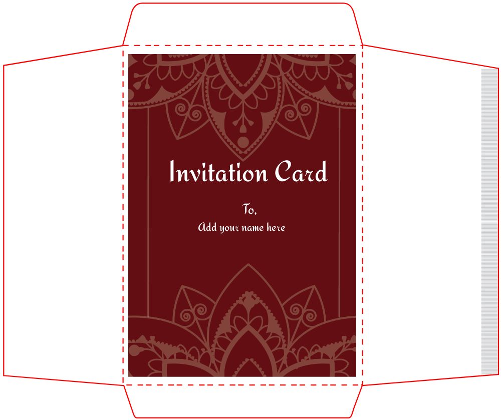 Bracket Shape Invitation