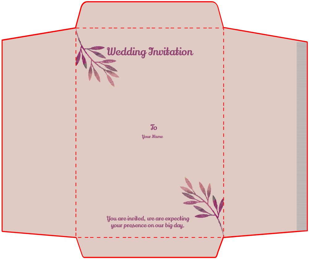 Bracket Shape Invitation