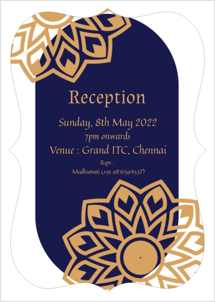 Bracket Shape Invitation