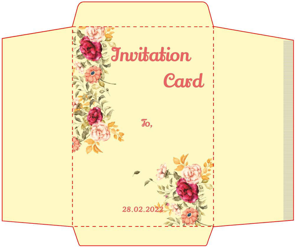 Bracket Shape Invitation