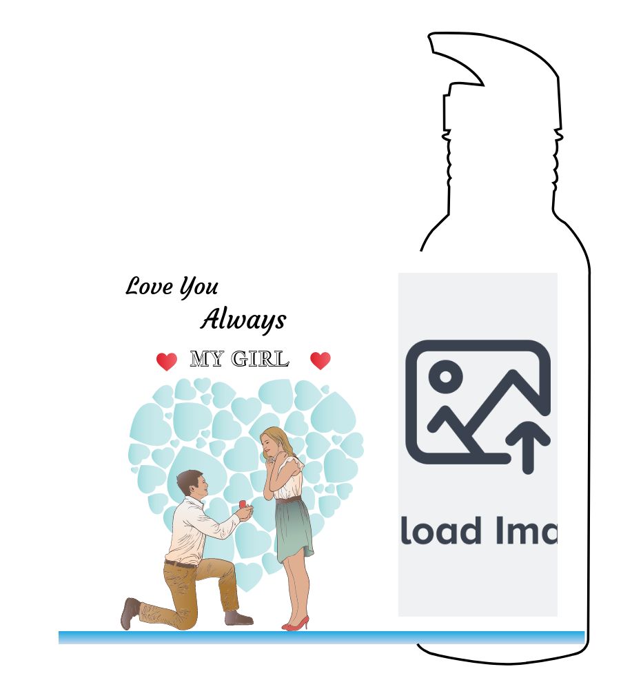 Personalized Spout Sipper Bottle 750 ml - Upload Your Design Personalized Spout Sipper Bottle 750 ml - Upload Your Design