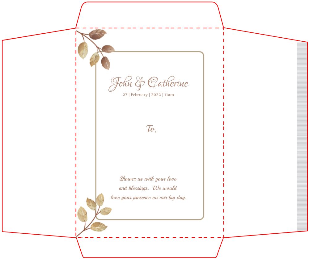 Bracket Shape Invitation
