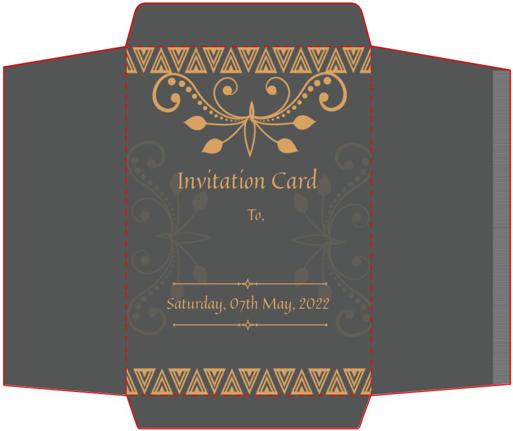 Bracket Shape Invitation