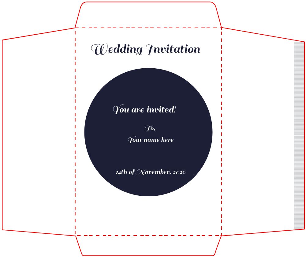 Bracket Shape Invitation
