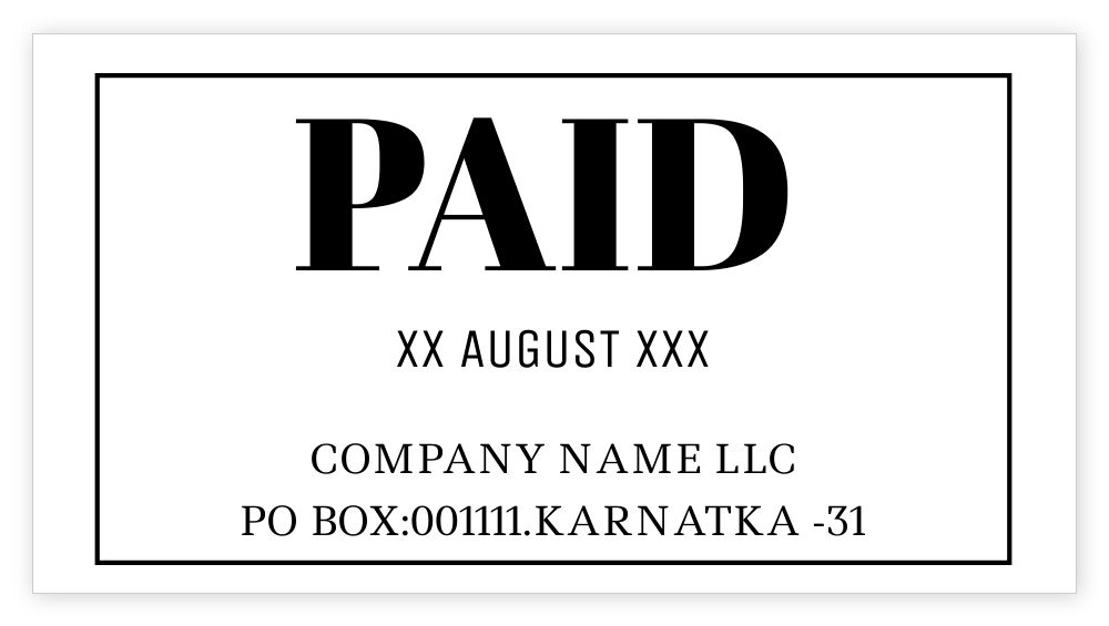 Rectangle 43 x 80 mm Stamp Template