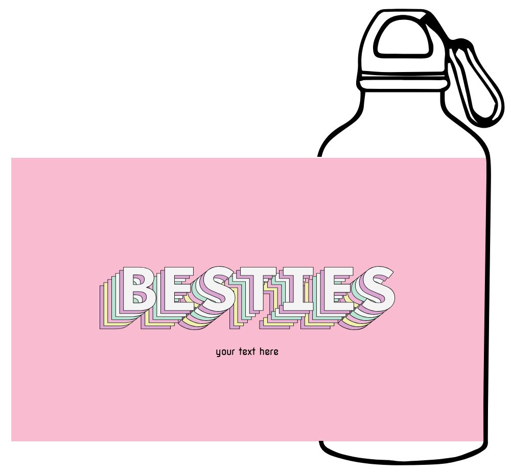 Personalized Sipper Bottle 600 ml - Upload Your Design