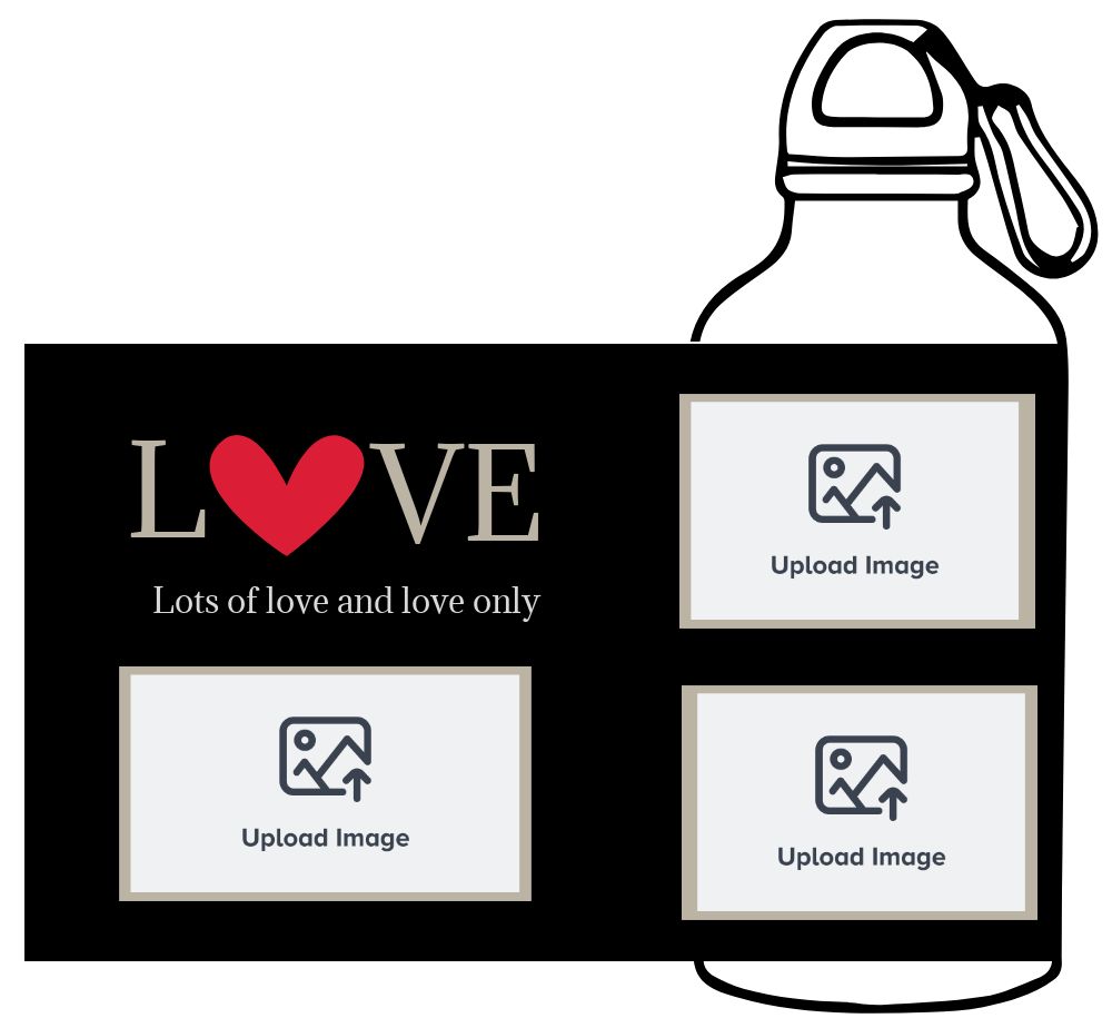 Personalized Sipper Bottle 600 ml - Upload Your Design