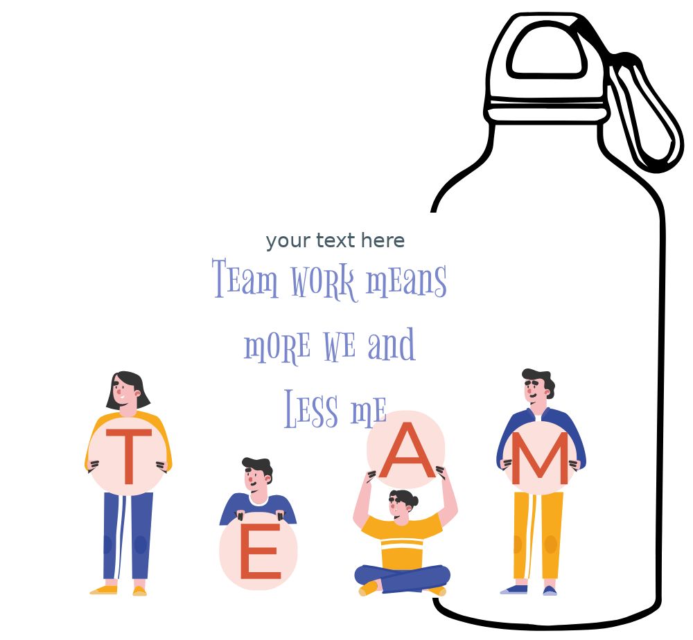 Personalized Sipper Bottle 600 ml - Upload Your Design Personalized Sipper Bottle 600 ml - Upload Your Design