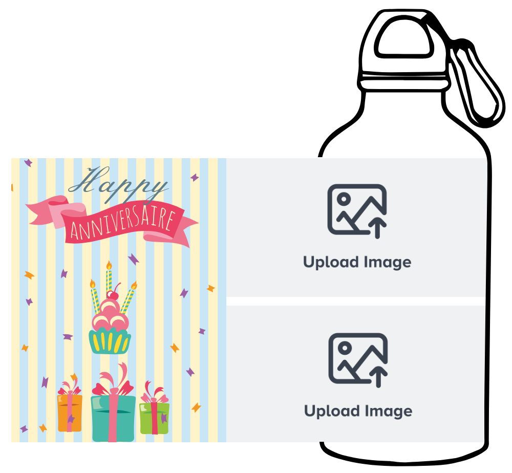Personalized Sipper Bottle 600 ml - Upload Your Design