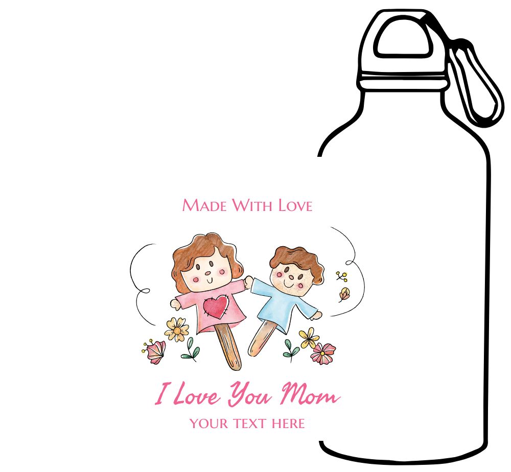 Personalized Sipper Bottle 600 ml - Upload Your Design