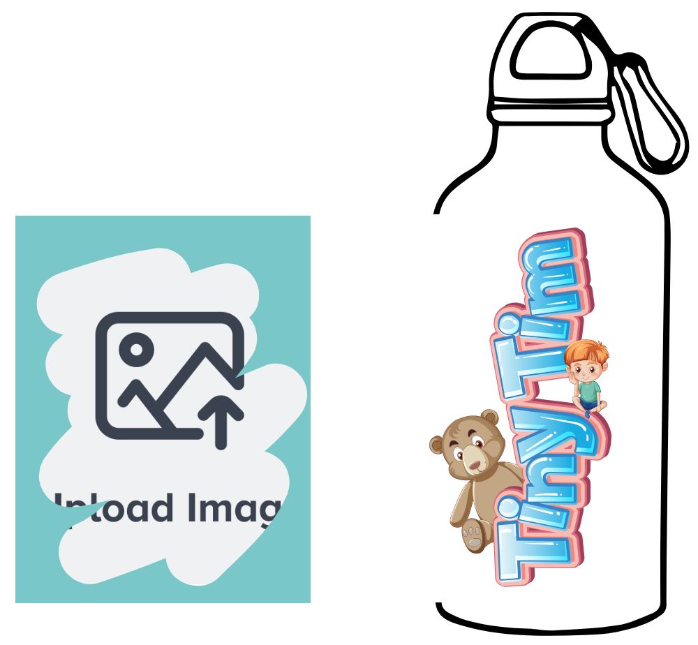Personalized Sipper Bottle 600 ml - Upload Your Design Personalized Sipper Bottle 600 ml - Upload Your Design