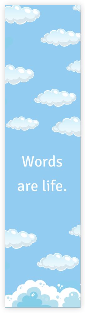 2 x 8 in Bookmarks - Front 2 x 8 in Bookmarks - Front