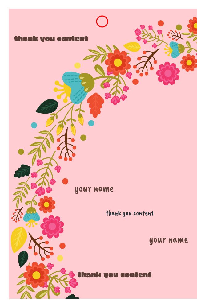 Rectangle 2.75 x 4.25 in Designs - Back