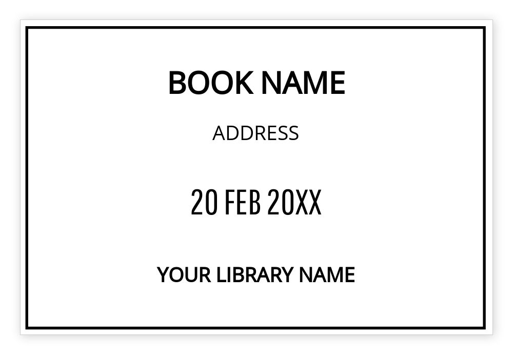 Dater 60 x 40mm Self Ink Template - Upload Your Design