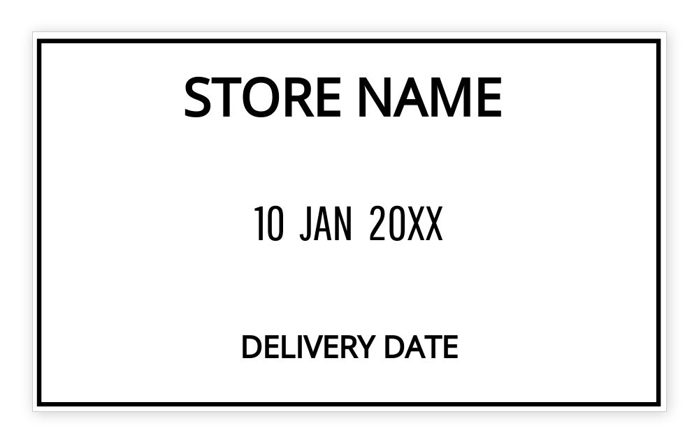 Dater 30 x 50mm Self Ink Template - Upload Your Design