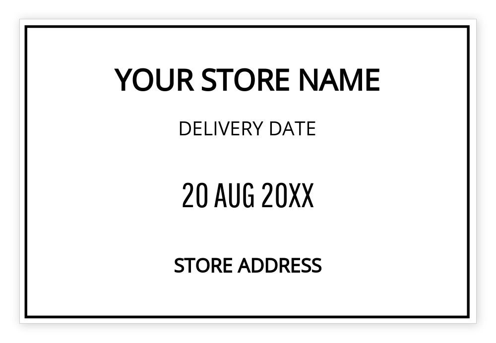Dater 60 x 40mm Self Ink Template - Upload Your Design