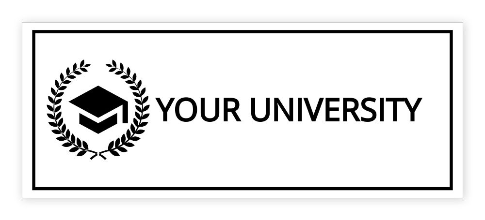Medium  20 x 50 mm Stamp Template - Upload Your Design