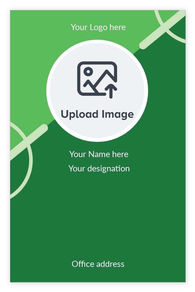 ID cards 85 x 55mm template - Front