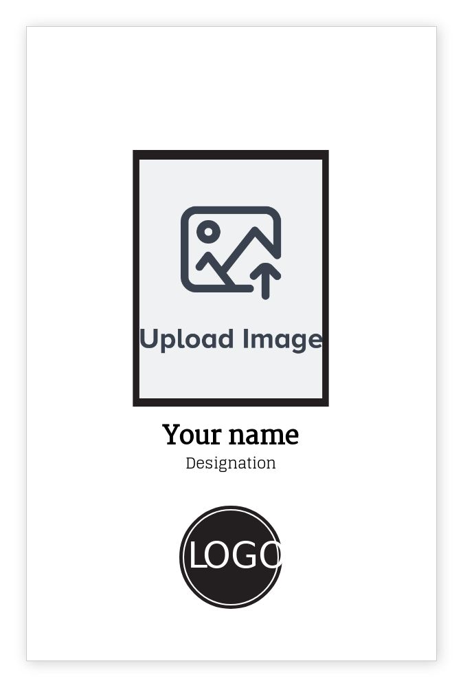 ID cards 85 x 55mm template - Front