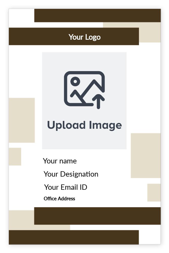 ID cards 85 x 55mm template - Front