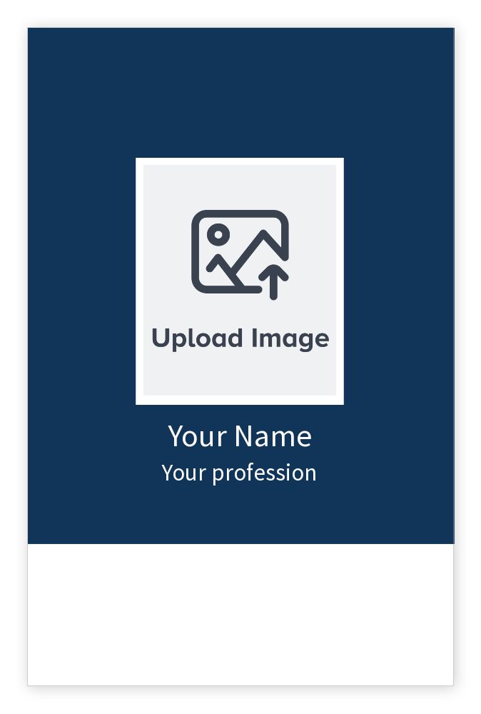 ID cards 85 x 55mm template - Front