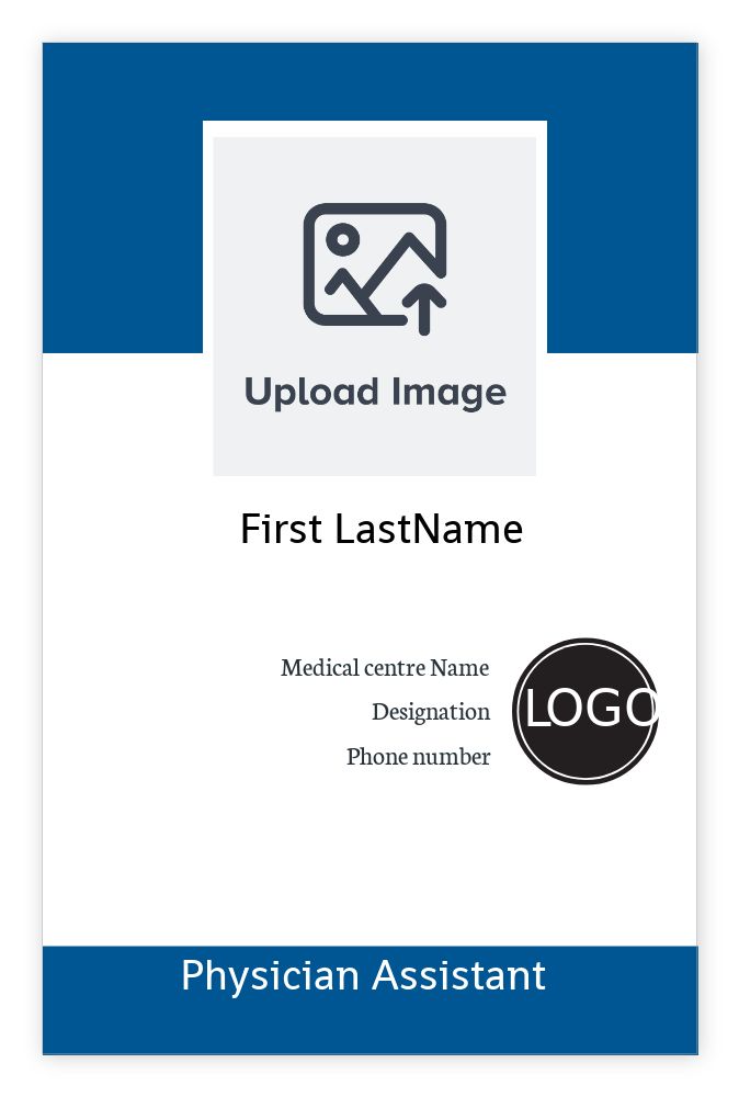ID cards 85 x 55mm template - Front