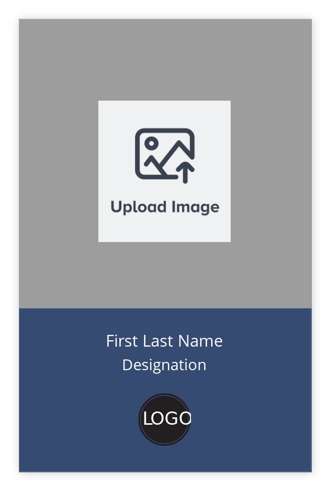 ID cards 85 x 55mm template - Front