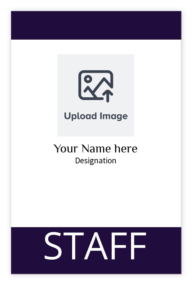 ID cards 85 x 55mm template - Front