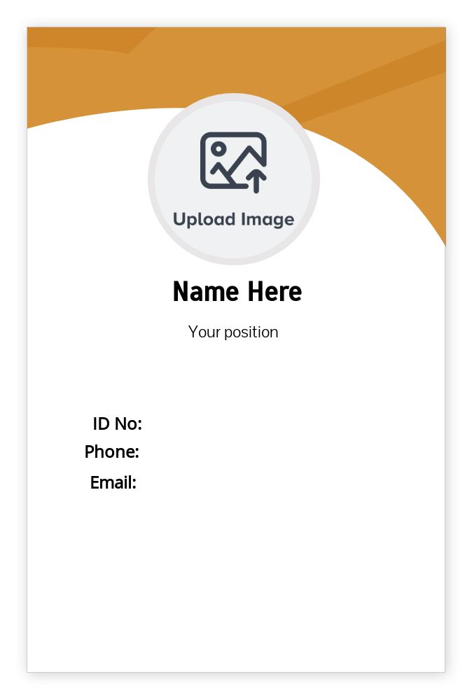 ID cards 85 x 55mm template - Front