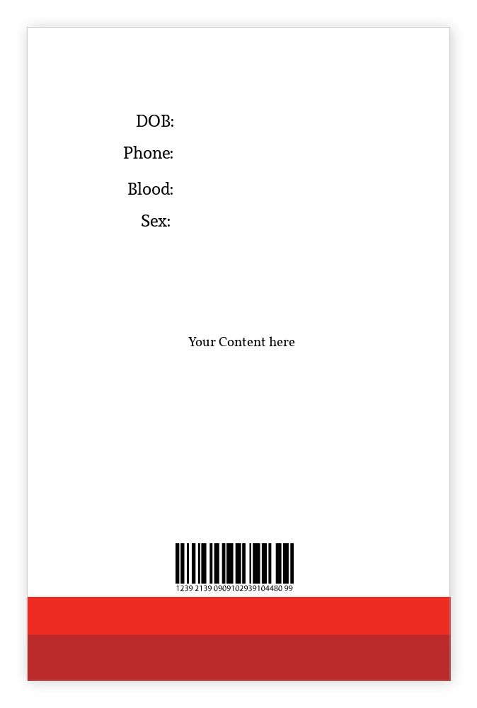 ID cards 85 x 55mm template