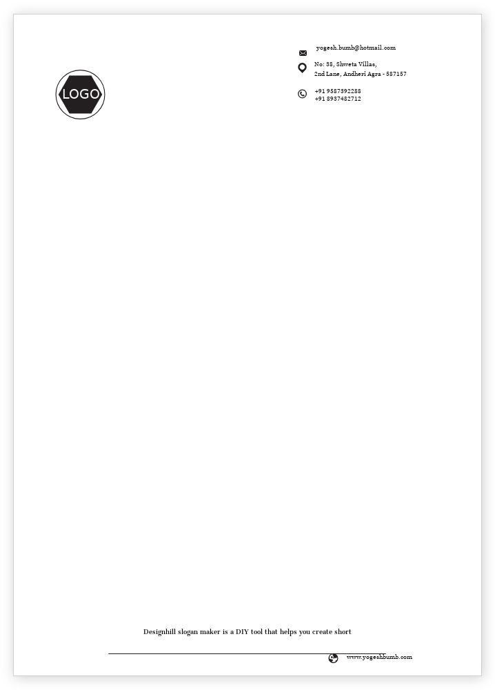Letterhead - Designs - Front