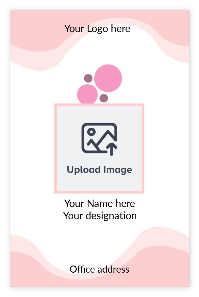 ID cards 85 x 55mm template - Front