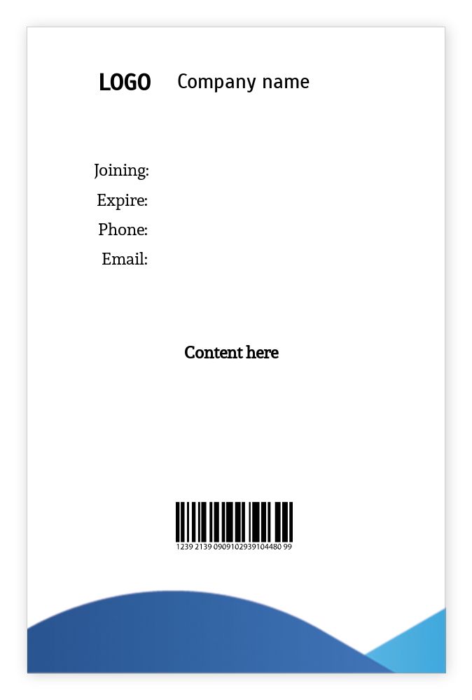 ID cards 85 x 55mm template