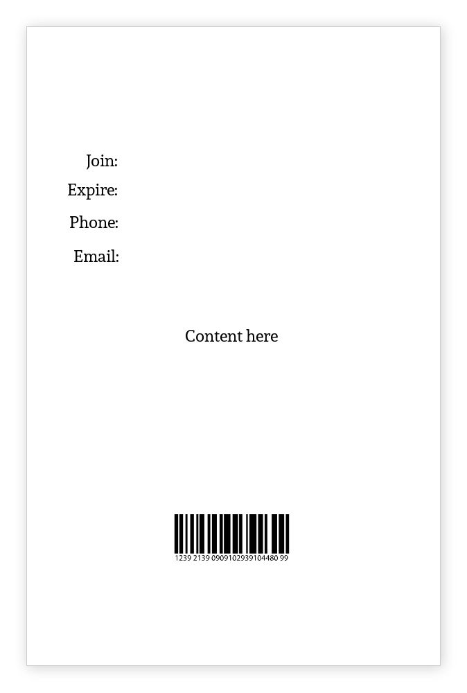 ID cards 85 x 55mm template