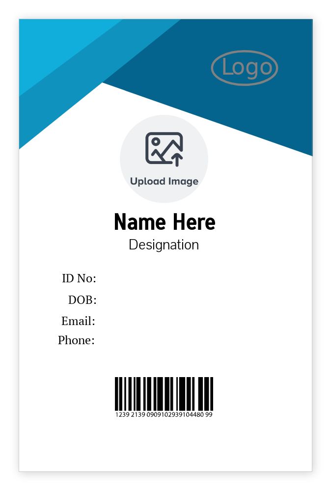 ID cards 85 x 55mm template - Front