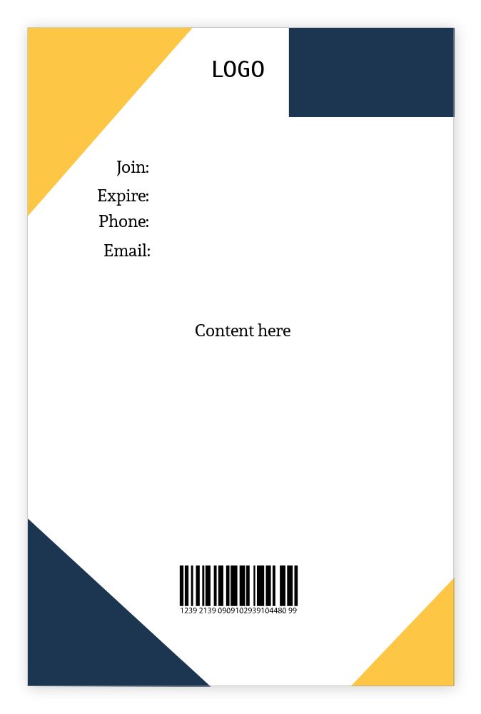 ID cards 85 x 55mm template