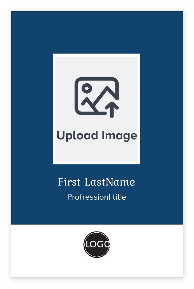 ID cards 85 x 55mm template - Front