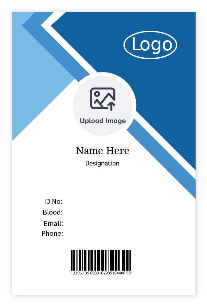 ID cards 85 x 55mm template - Front