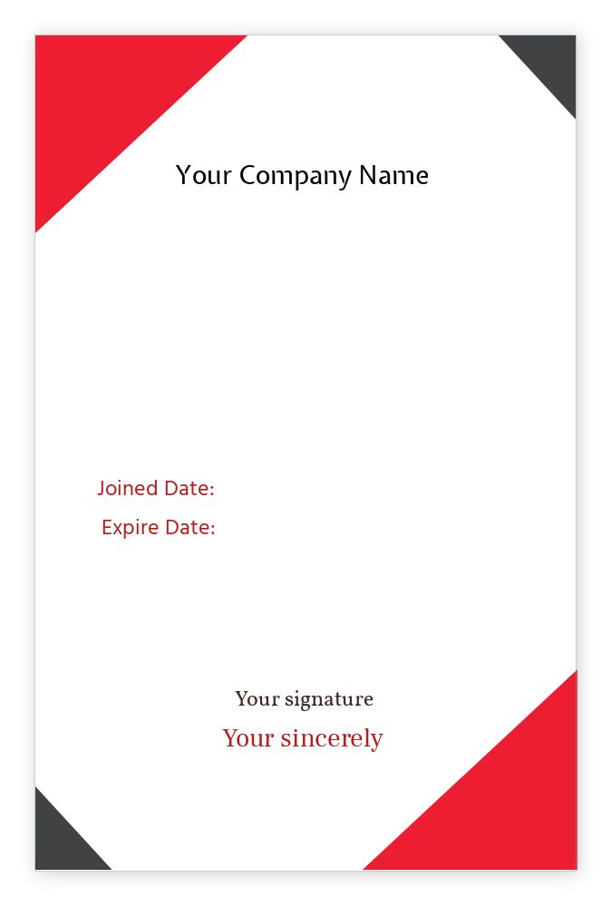 ID cards 85 x 55mm template